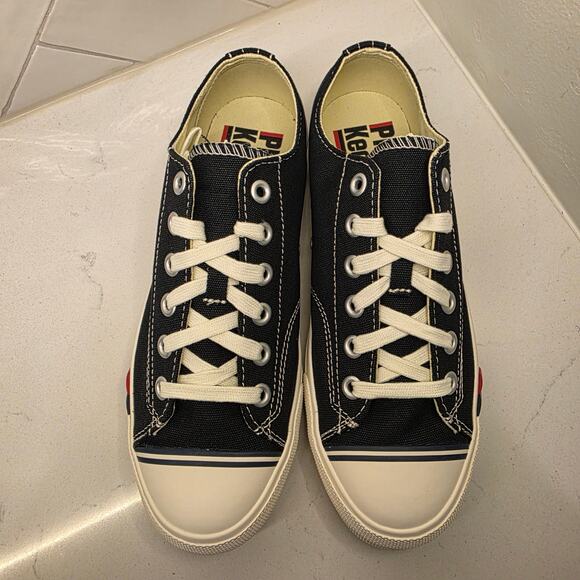 Pro-Keds Royal Lo Black Canvas Sneakers Men’s 8 Classic Retro Low Top New in Box - Picture 4 of 8